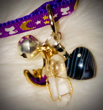 Magical Pet Collars - Protection - Positive Energy - Mindful Cat & Dog Star and Moon Collars