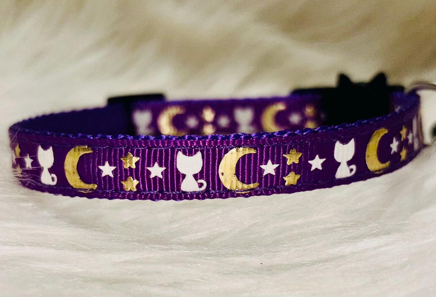 Magical Pet Collars - Protection - Positive Energy - Mindful Cat & Dog Star and Moon Collars