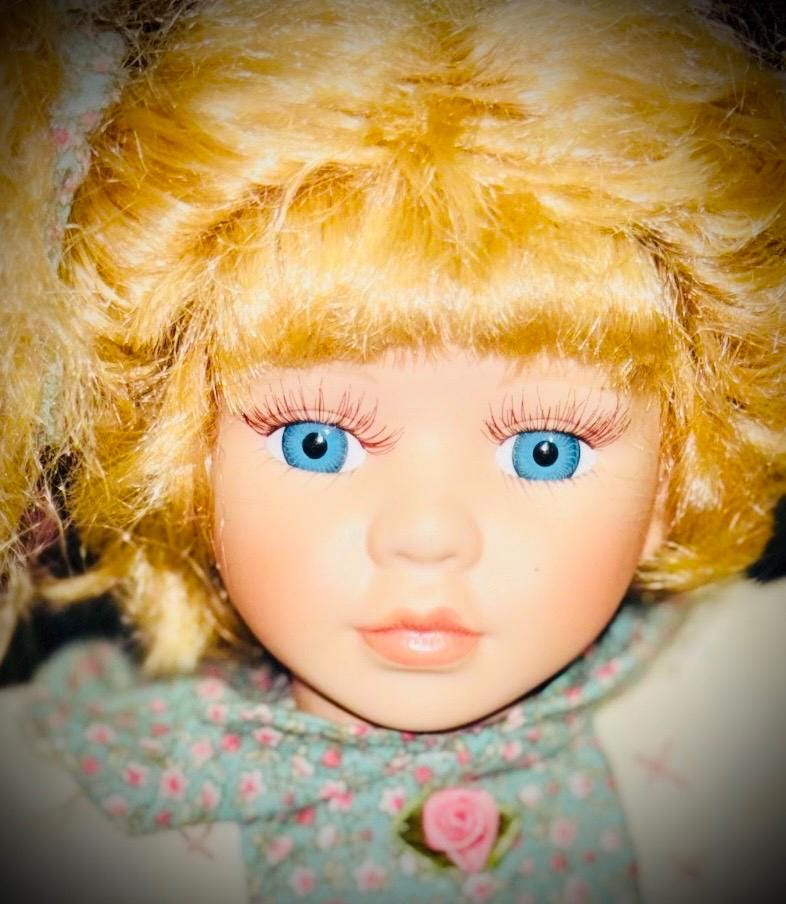 Haunted Doll Madeline- Blue Avian Star Seed- Very Active Intergalactic Being