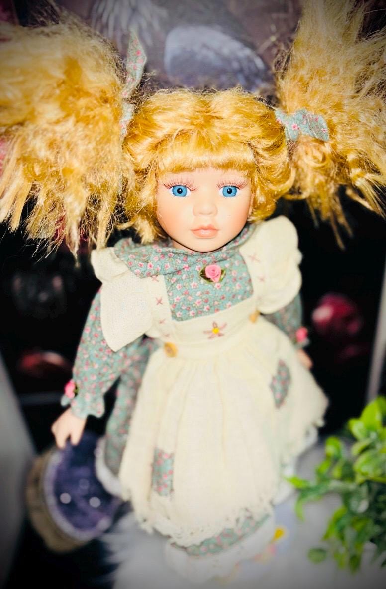 Haunted Doll Madeline- Blue Avian Star Seed- Very Active Intergalactic Being