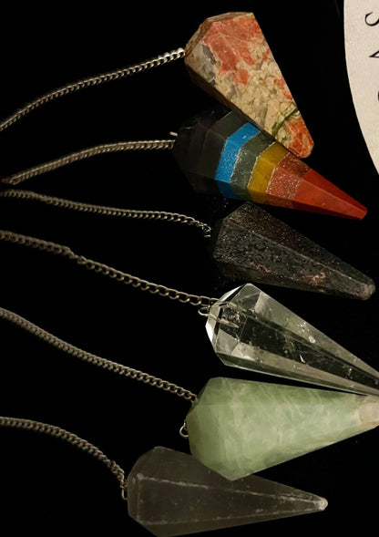 Crystal Pendulum. Divination Tool. Spirit communication.